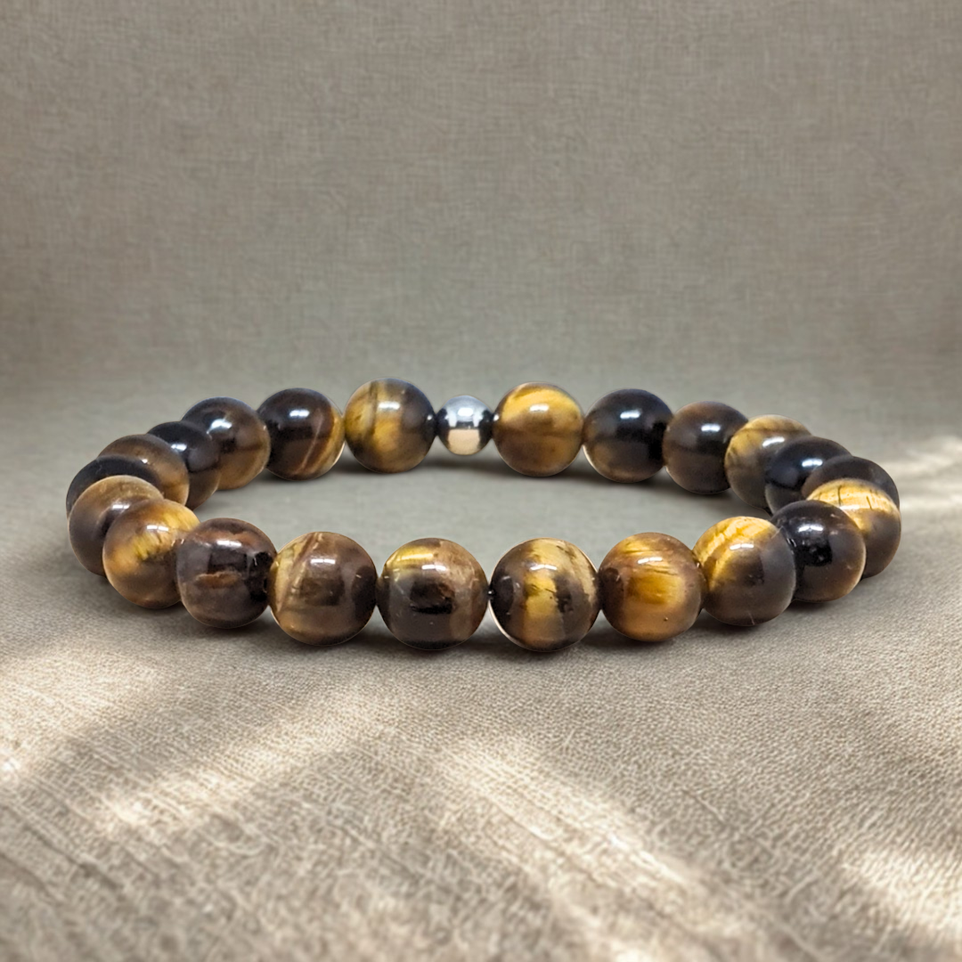 Bracelet en Œil de Tigre 8mm