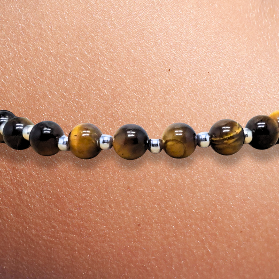 Bracelet en Œil de Tigre 6mm