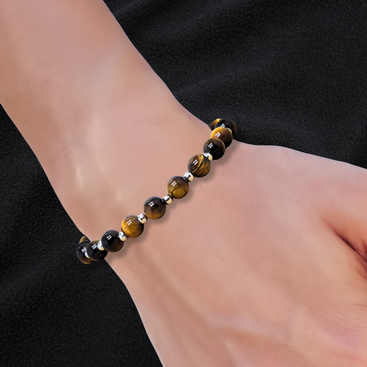 Bracelet en Œil de Tigre 6mm