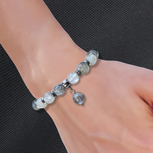 Bracelet en Quartz gris