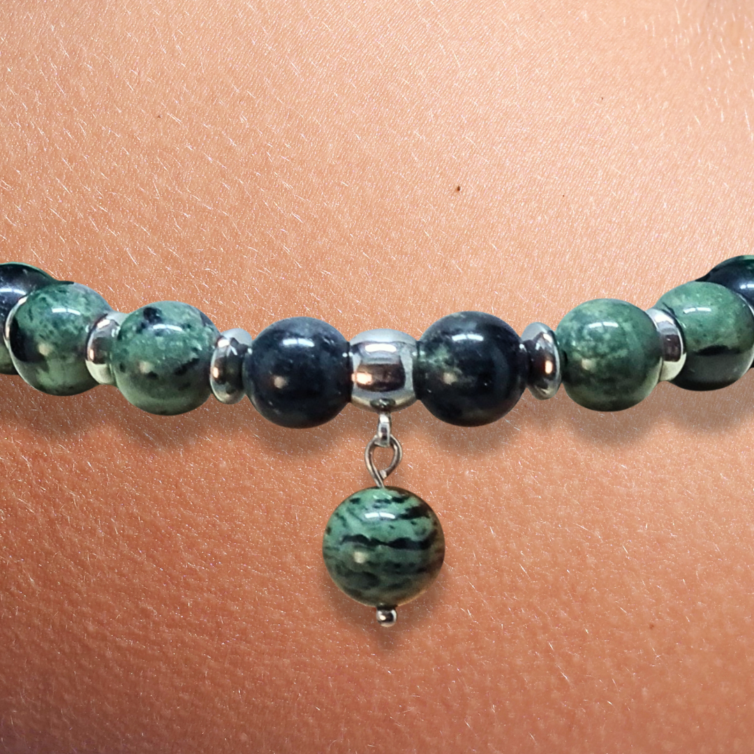 Bracelet en Rhyolite Kambaba - ENAE Minéraux