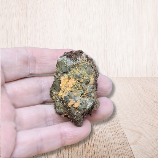 Calcite et Chalcopyrite sur Blende (MB561) - ENAE Minéraux