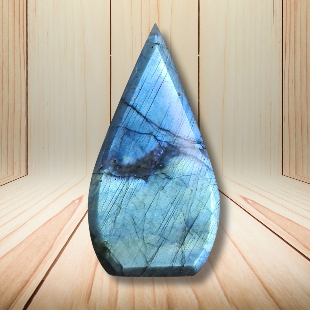 Flamme en Labradorite bleue 120g (PRGFL745)
