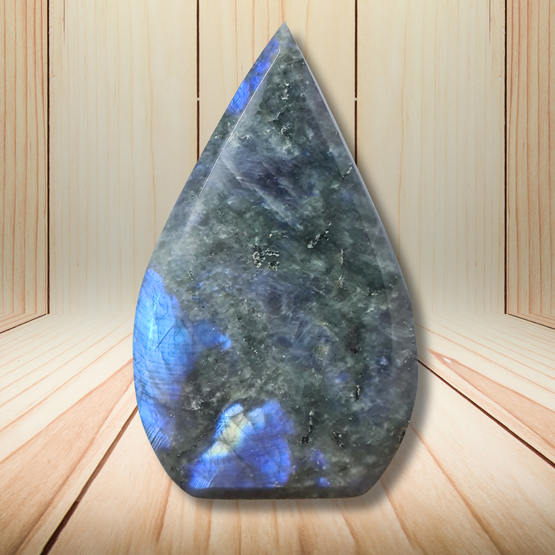 Flamme en Labradorite bleue 269g (PRGFL749) - ENAE Minéraux