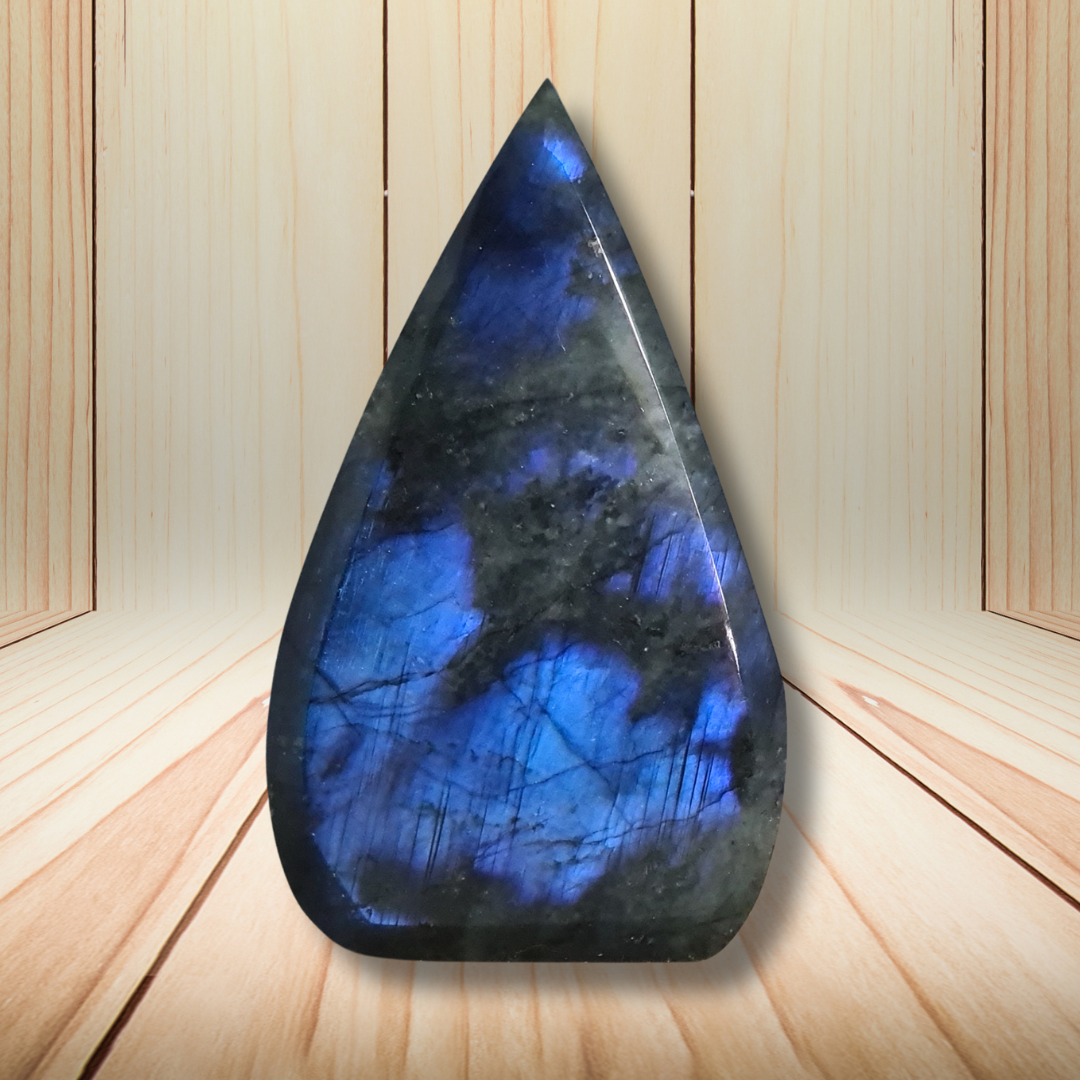 Flamme en Labradorite bleue 127g (PRGFL746) - ENAE Minéraux