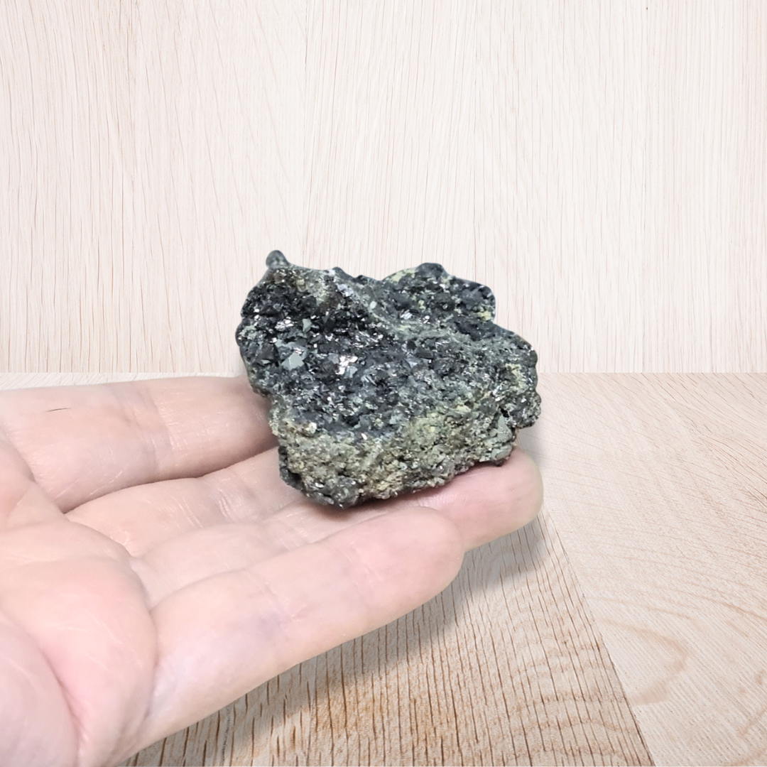Galène, Chalcopyrite et Chlorite bruts (MB480) - ENAE Minéraux