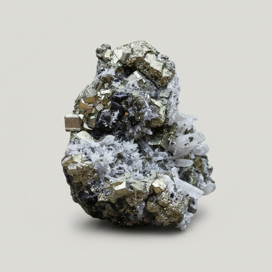 Galène, Quartz et Pyrite 152g {MB583)