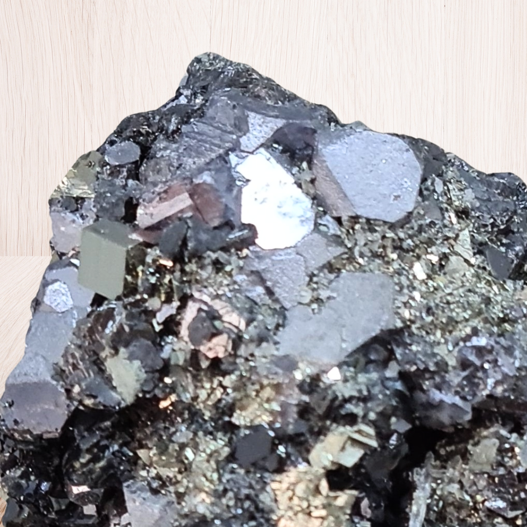 Galène, Pyrite et Quartz brut (MB476) - ENAE Minéraux