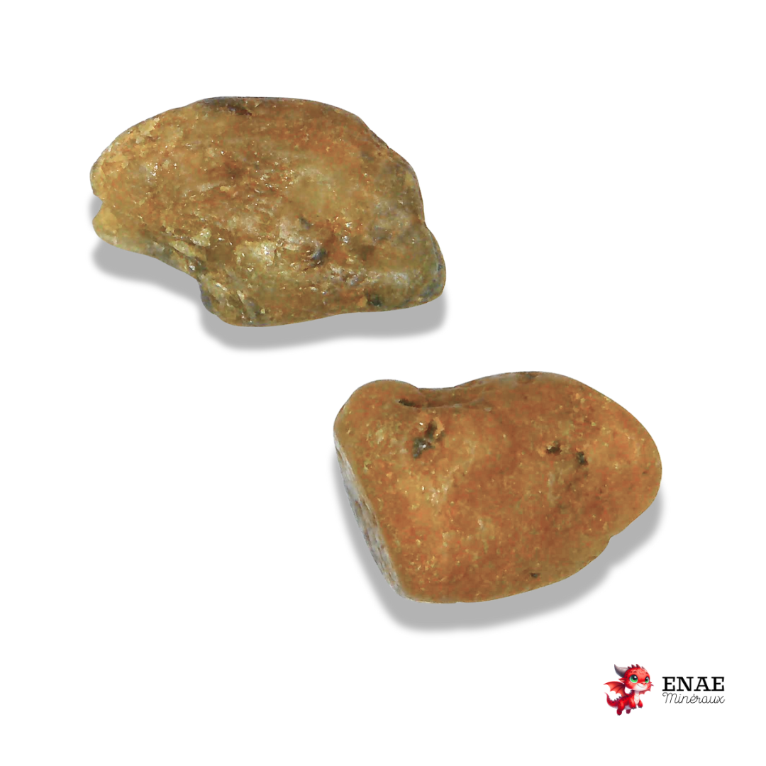 Lot de 2 Saphir jaunes bruts (MB568)