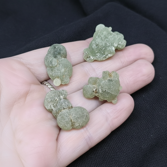 Lot de 4 Prehnite brutes