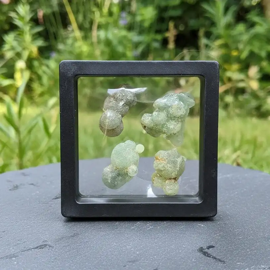 Lot de 4 Prehnite brutes 27g (MB578 - 1)