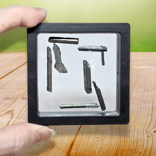 Lot de 7 petites Stibine brutes (MB565-2) - ENAE Minéraux