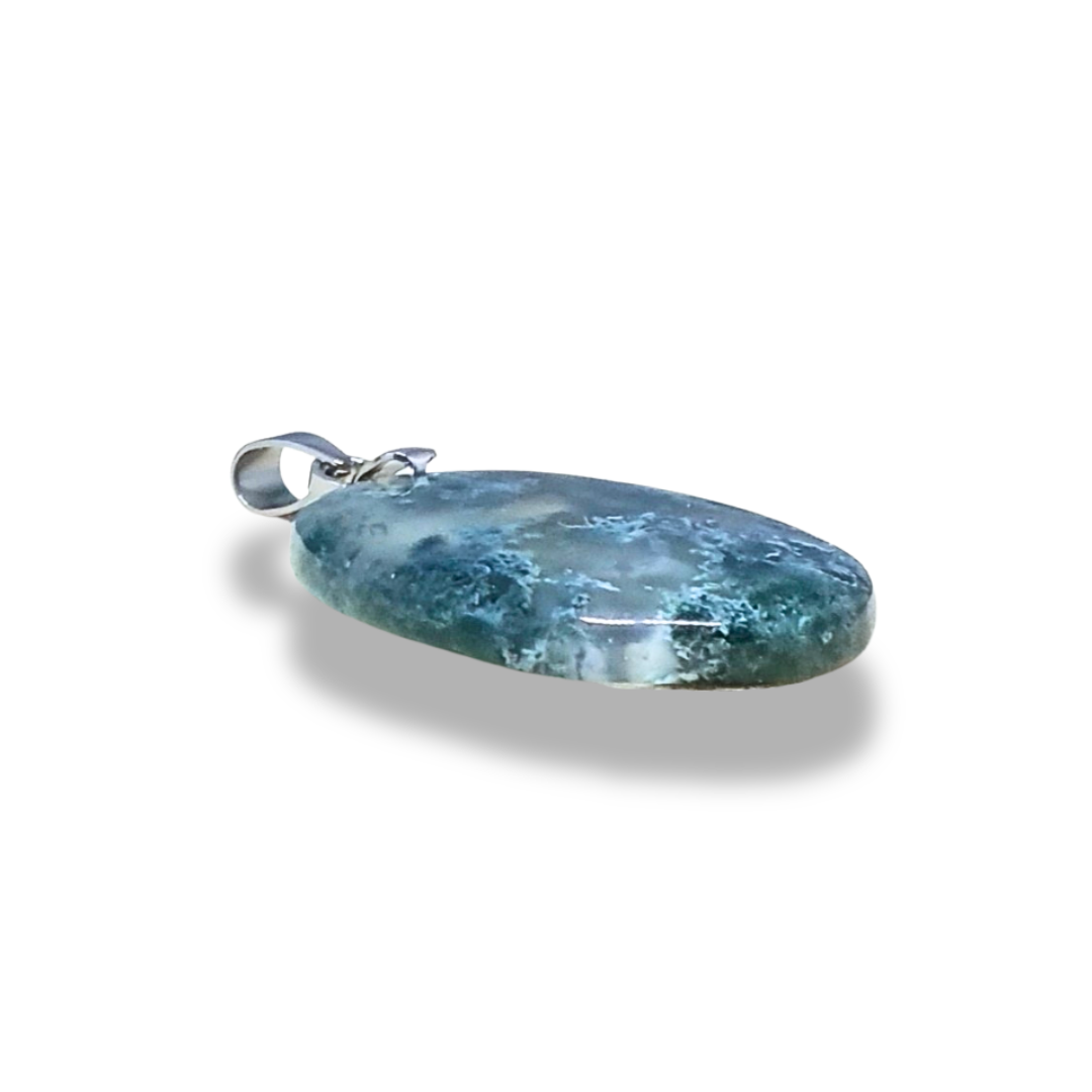 Pendentif en Agate mousse (PE2095) - ENAE Minéraux