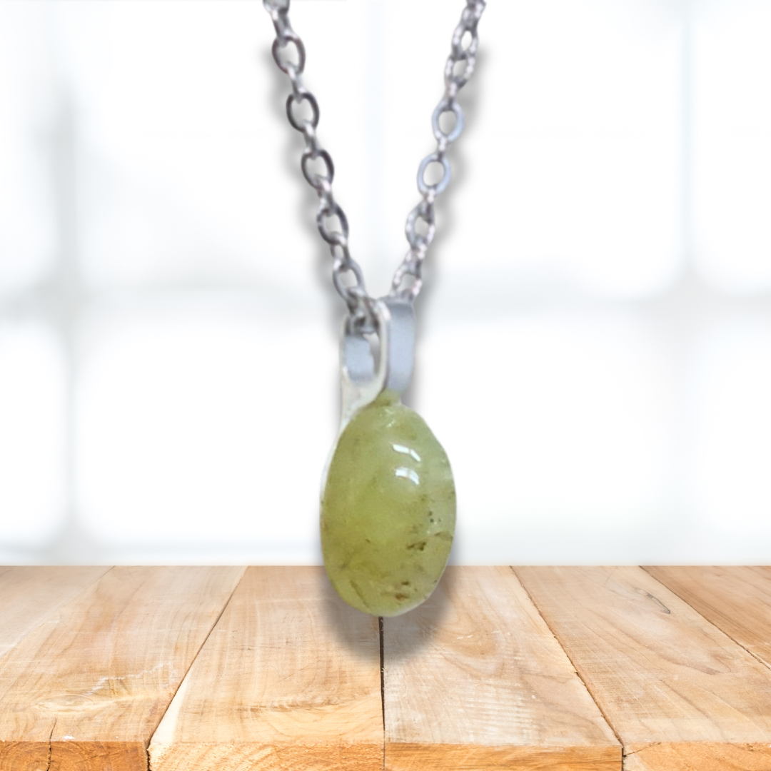 Pendentif en Apatite jaune (PE2065) - ENAE Minéraux