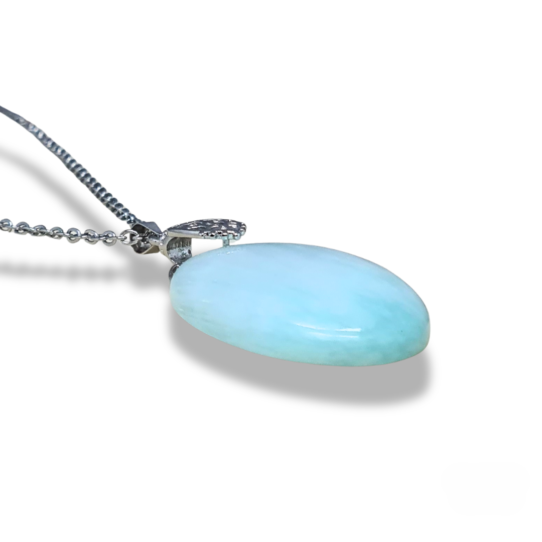 Pendentif en Aragonite bleue (PE2087) - ENAE Minéraux