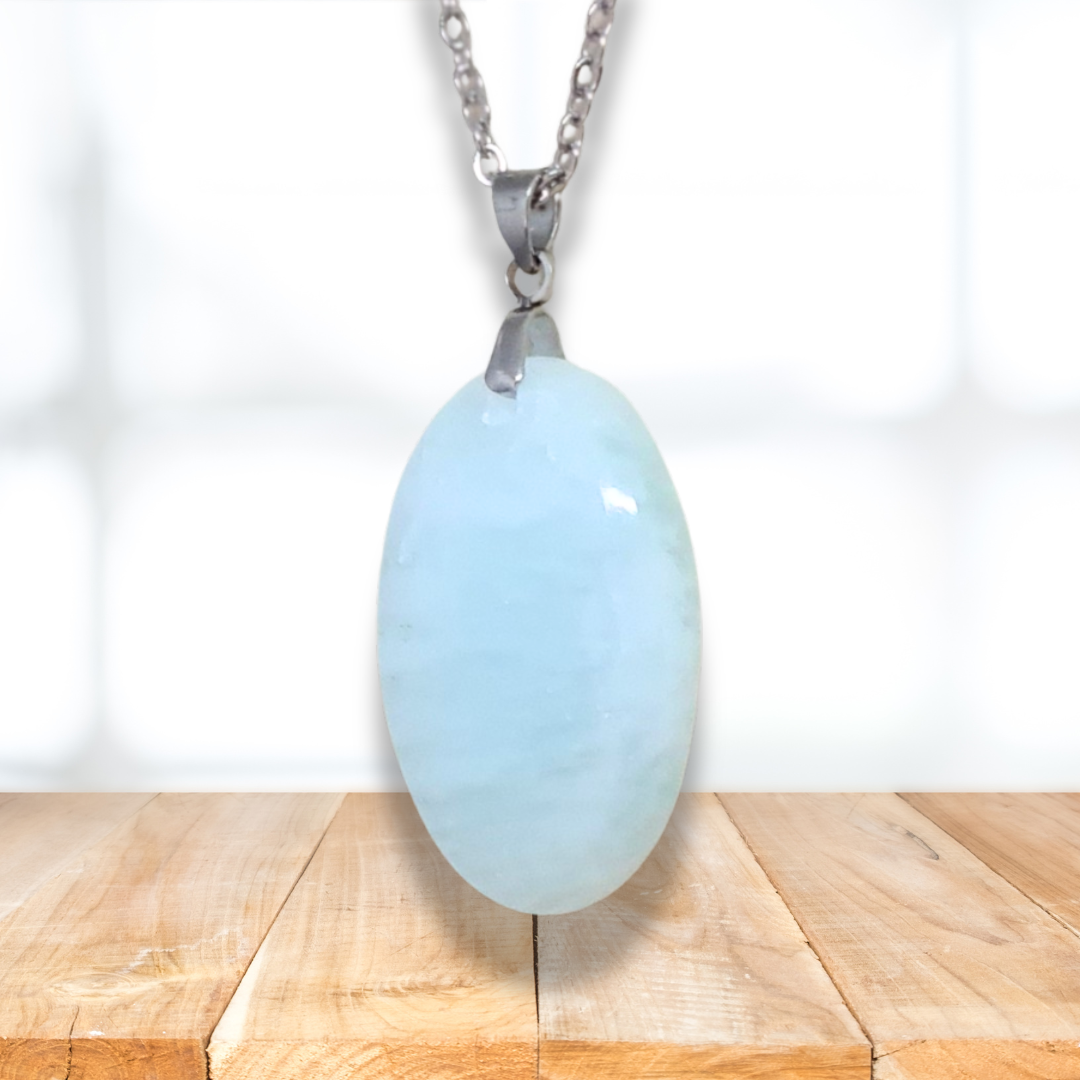 Pendentif en Aragonite bleue (PE2072) - ENAE Minéraux