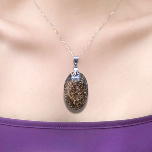 Pendentif en Bronzite (PE2053) - ENAE Minéraux