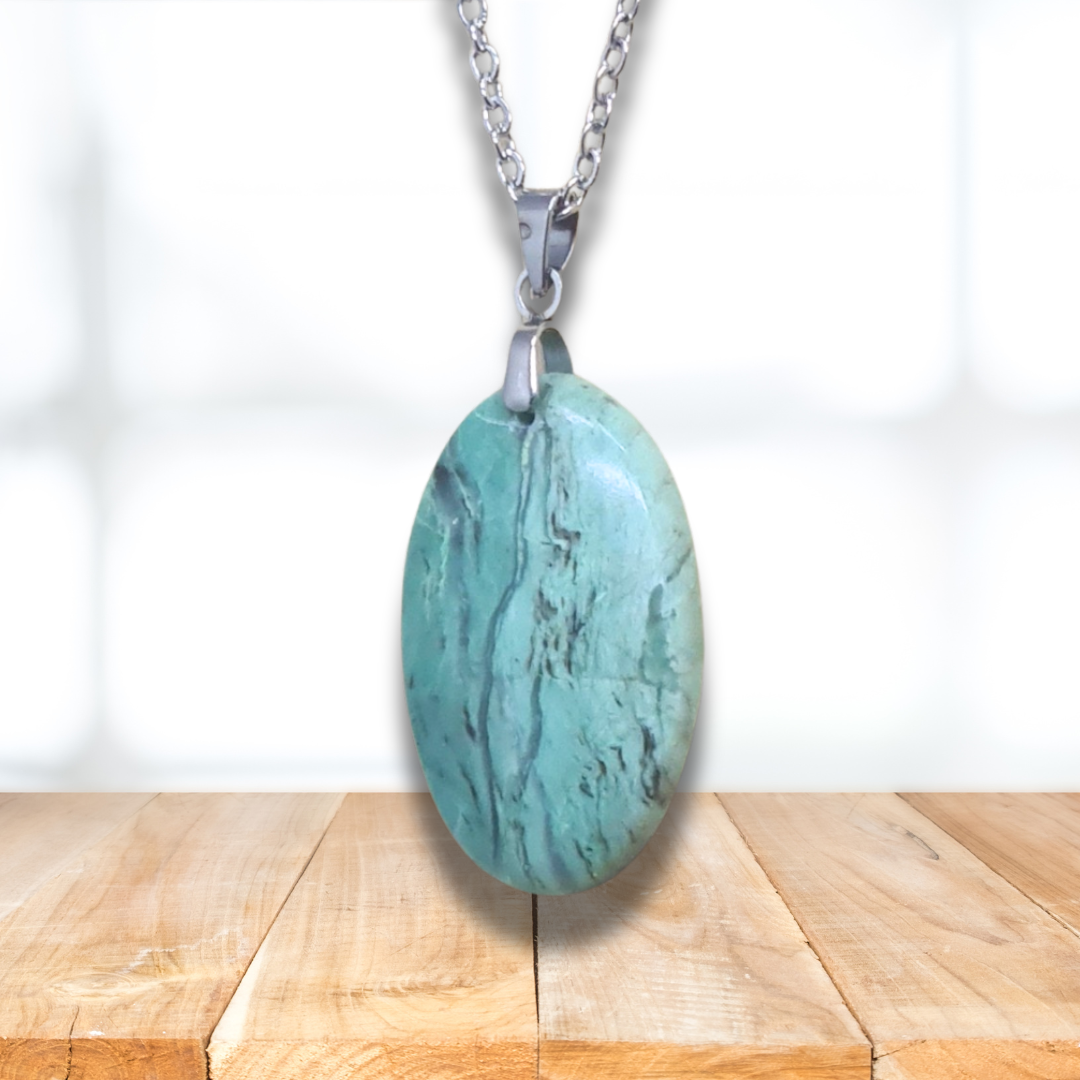 Pendentif en Larsonite (Jaspe) (PE2056) - ENAE Minéraux