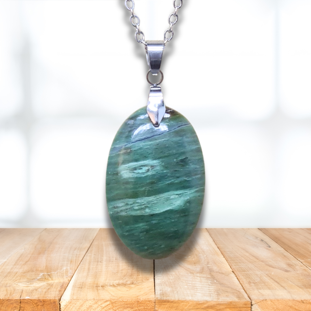 Pendentif en Larsonite (Jaspe) (PE2055) - ENAE Minéraux