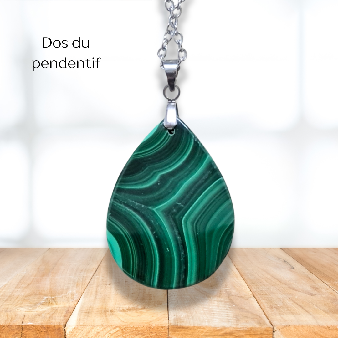 Pendentif en Malachite (PE2081) - ENAE Minéraux