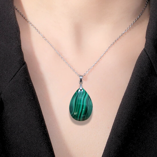 Pendentif en Malachite (PE2082) - ENAE Minéraux