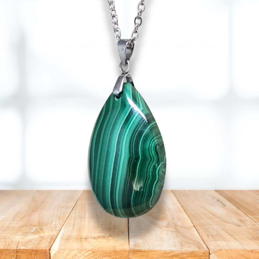 Pendentif en Malachite (PE2082) - ENAE Minéraux