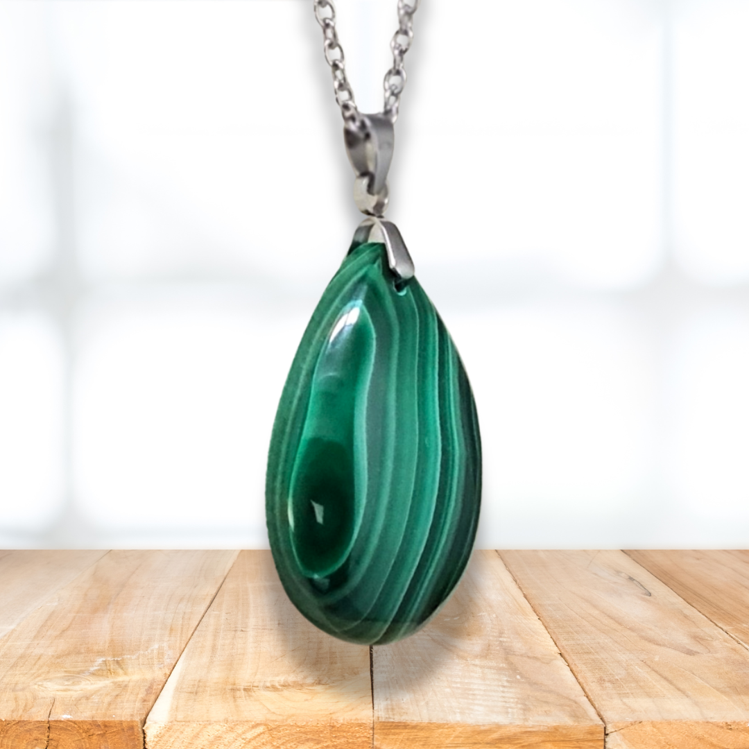 Pendentif en Malachite (PE2082) - ENAE Minéraux