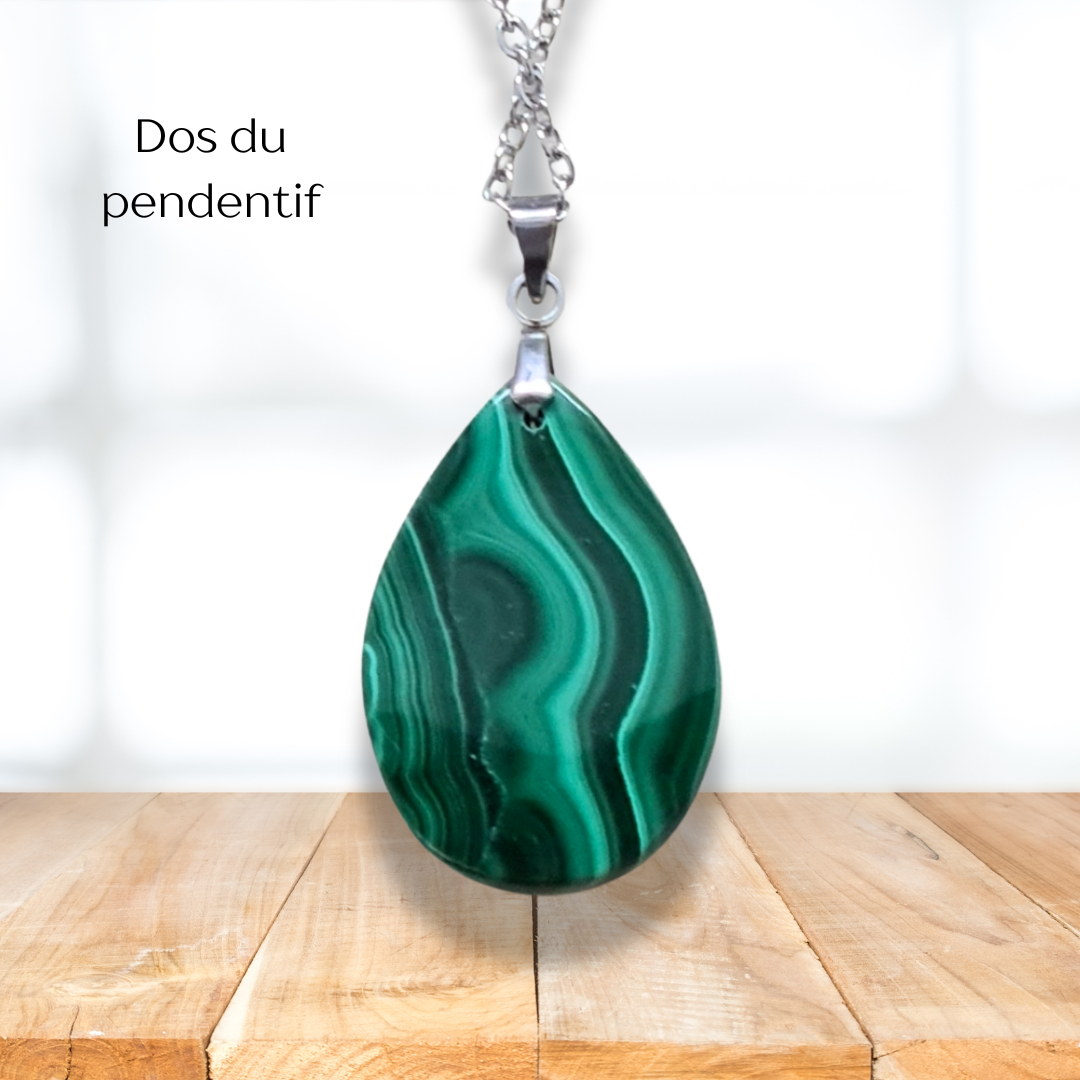 Pendentif en Malachite (PE2082) - ENAE Minéraux