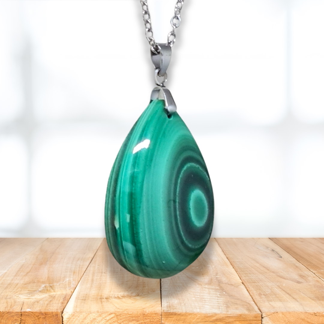 Pendentif en Malachite (PE2080) - ENAE Minéraux