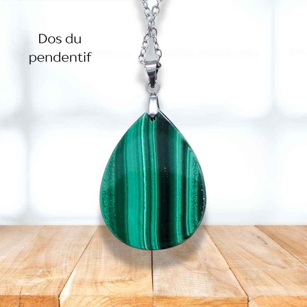Pendentif en Malachite (PE2080) - ENAE Minéraux