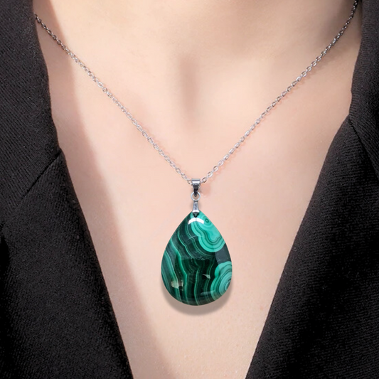 Pendentif en Malachite (PE2081) - ENAE Minéraux