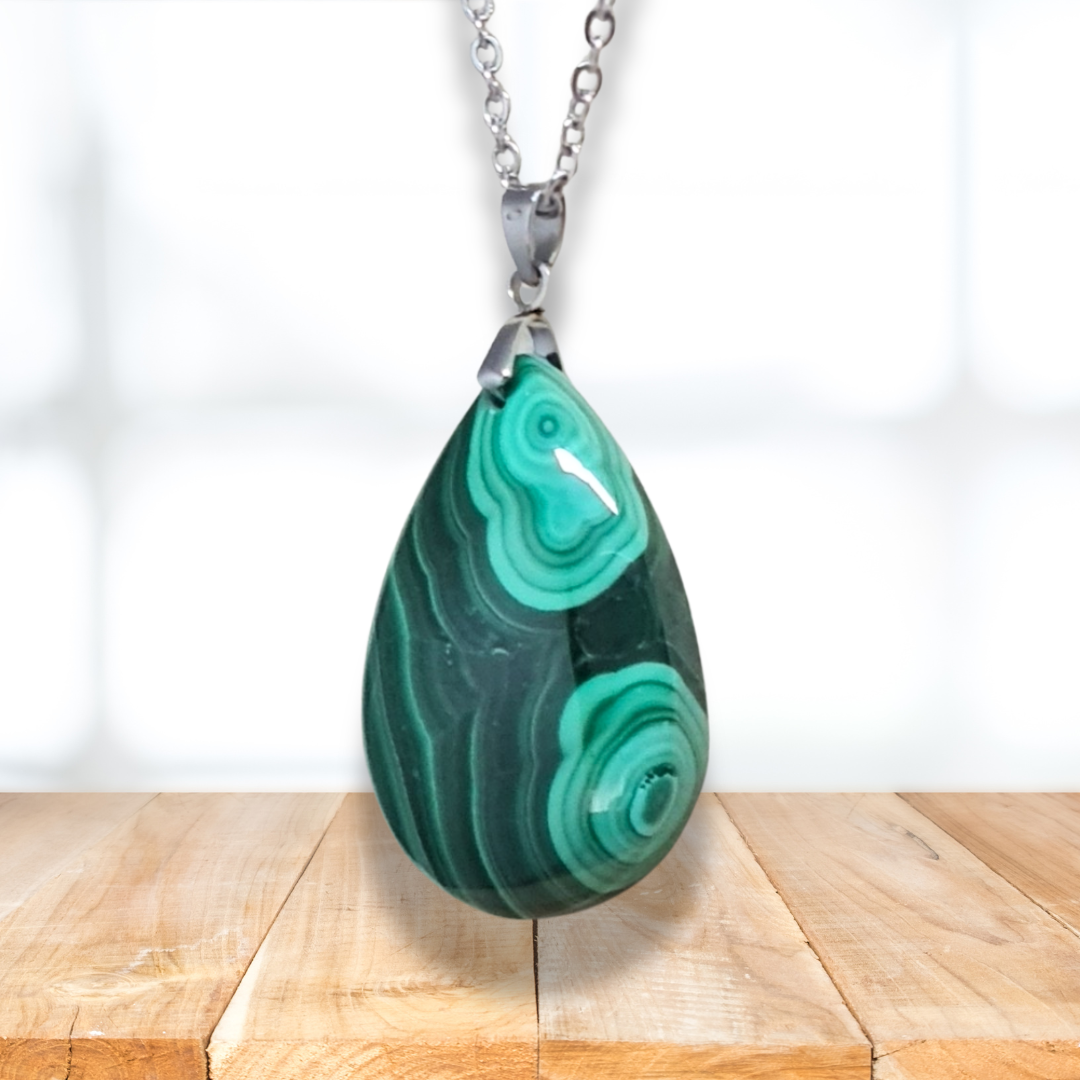 Pendentif en Malachite (PE2081) - ENAE Minéraux