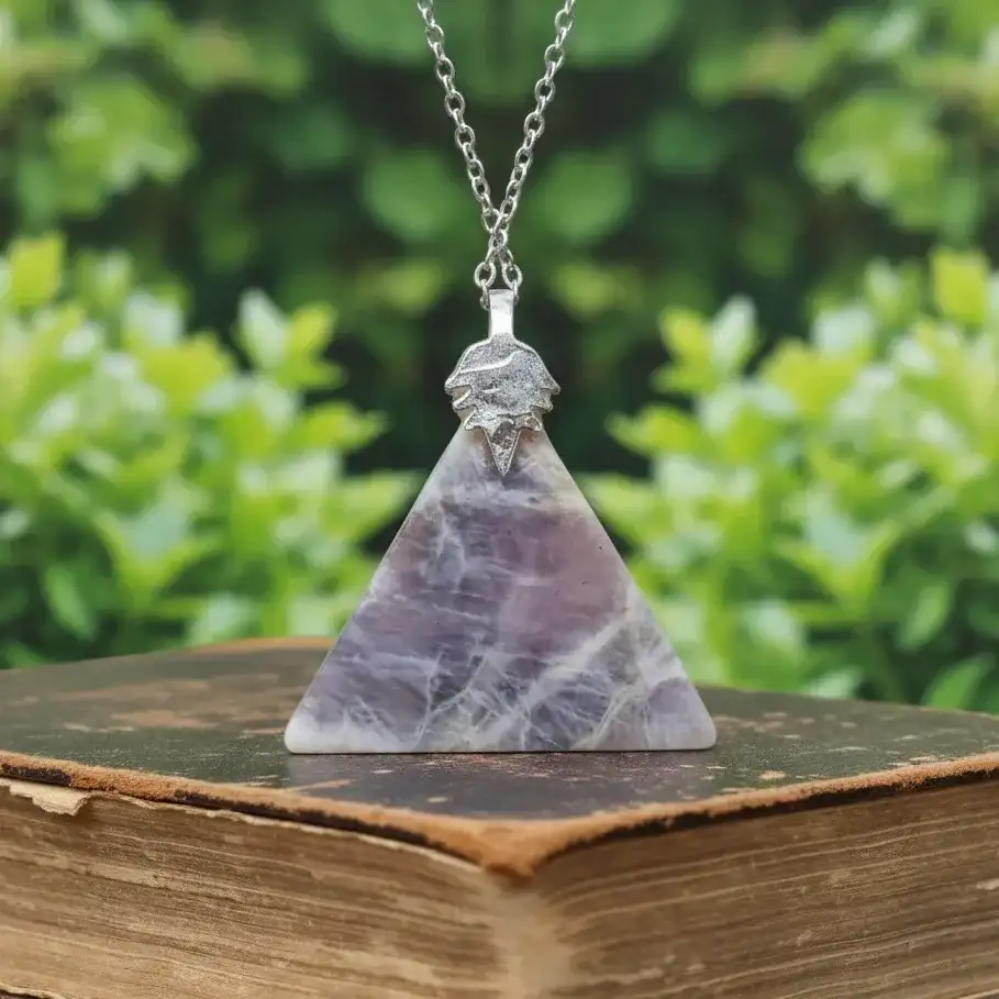 Pendentif Œil de la Providence en Pierre de Lune (PE2078)