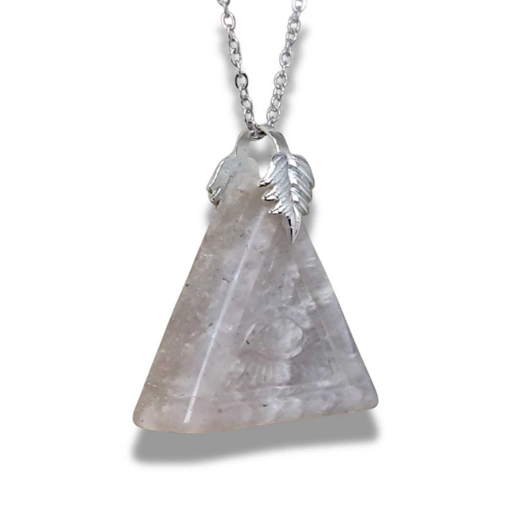 Pendentif Oeil de la Providence en Pierre de Lune (PE2015)