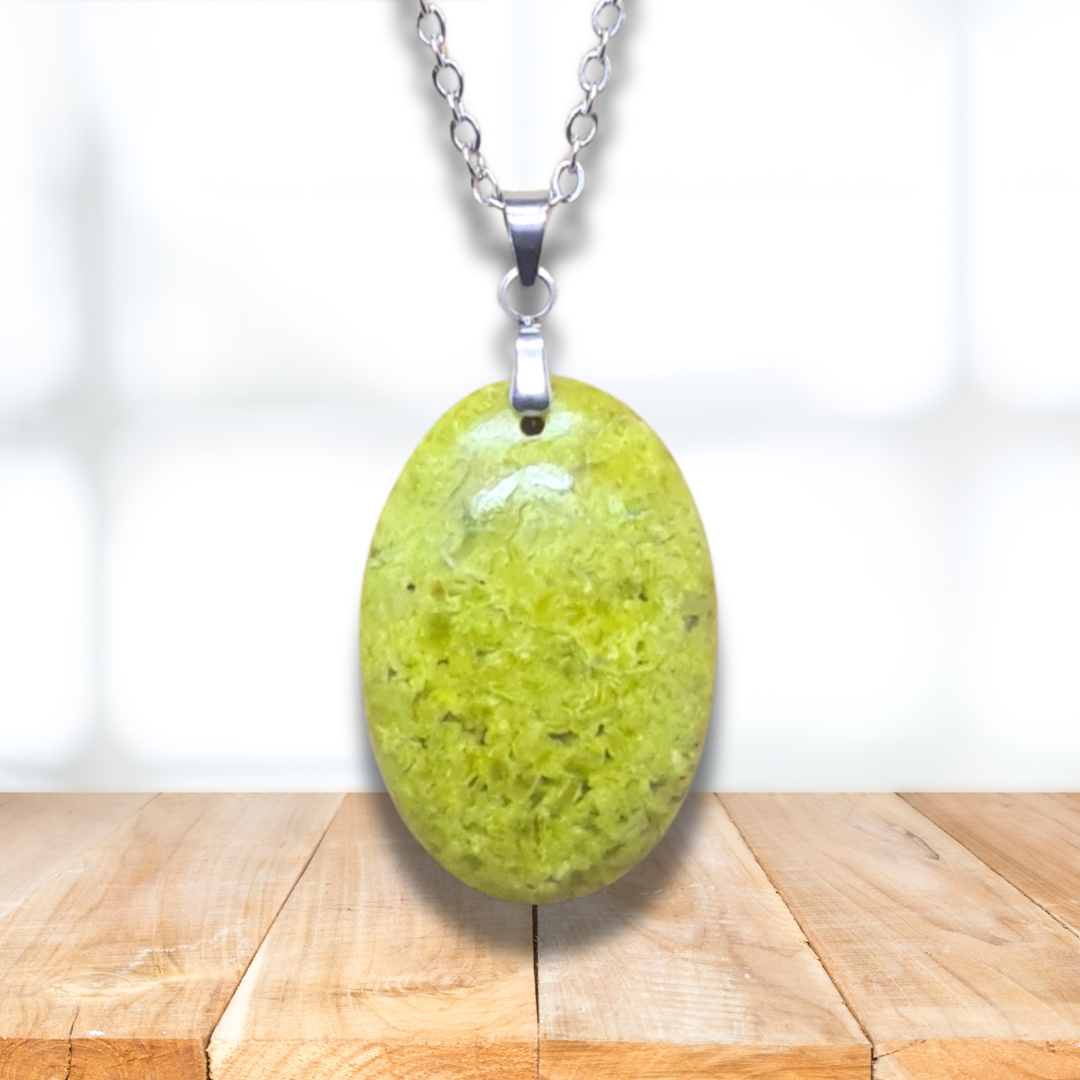 Pendentif en Opale verte (PE2059) - ENAE Minéraux