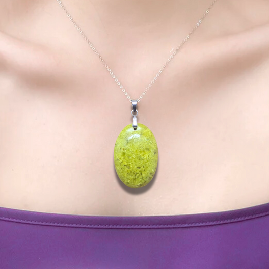 Pendentif en Opale verte (PE2059) - ENAE Minéraux