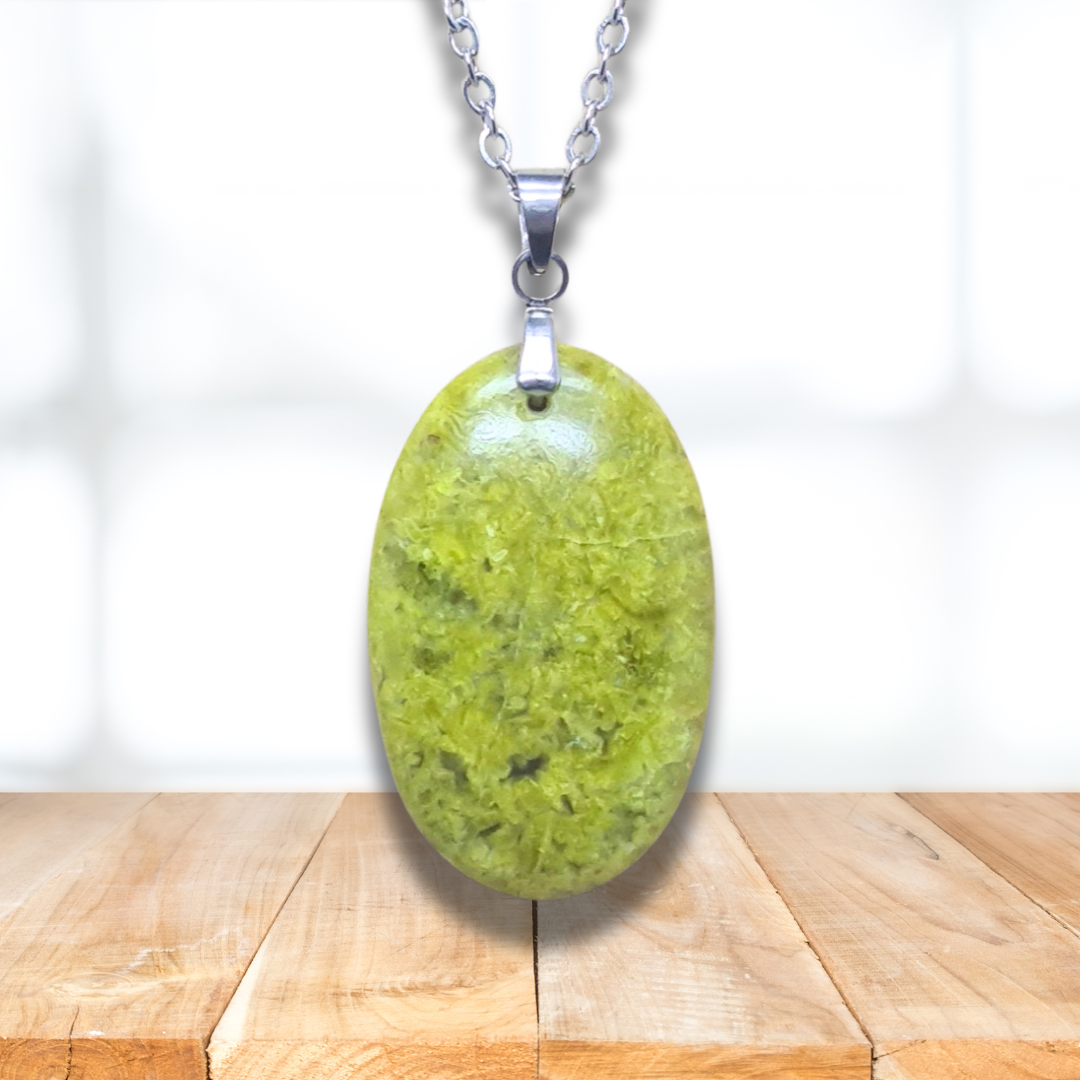 Pendentif en Opale verte (PE2058) - ENAE Minéraux