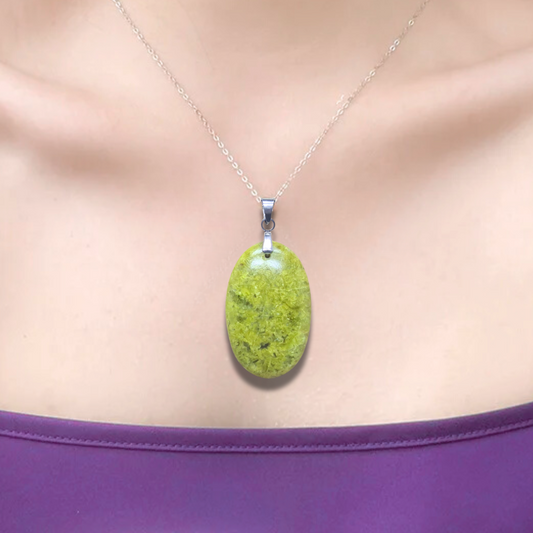 Pendentif en Opale verte (PE2058) - ENAE Minéraux