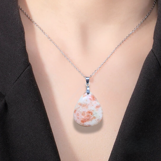 Pendentif en Pierre de Soleil (PE1016)