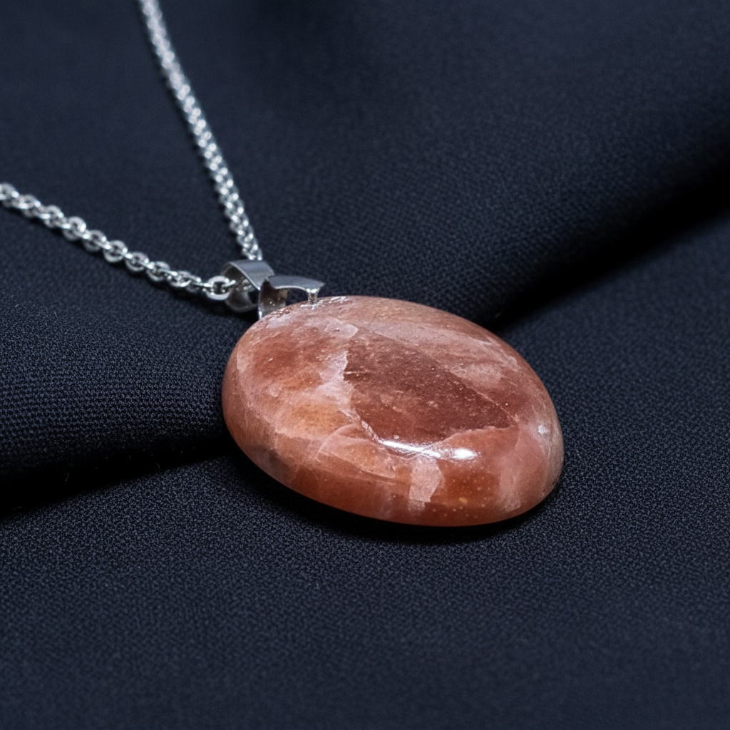 Pendentif en Pierre de Soleil (PE1907-1)