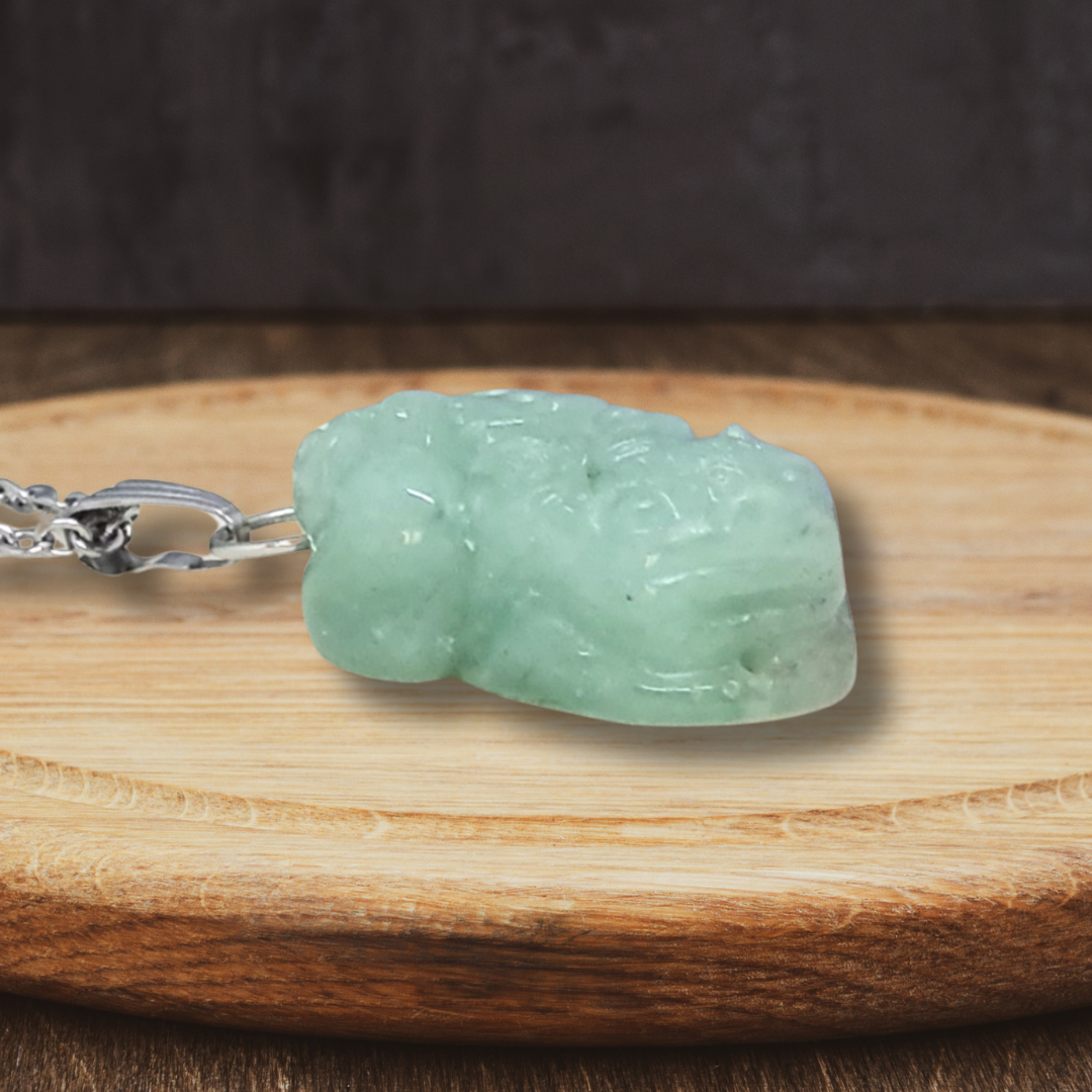 Pendentif PiXiu en Aventurine verte (PE102)