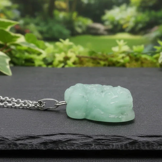 Pendentif PiXiu en Aventurine verte (PE2102)