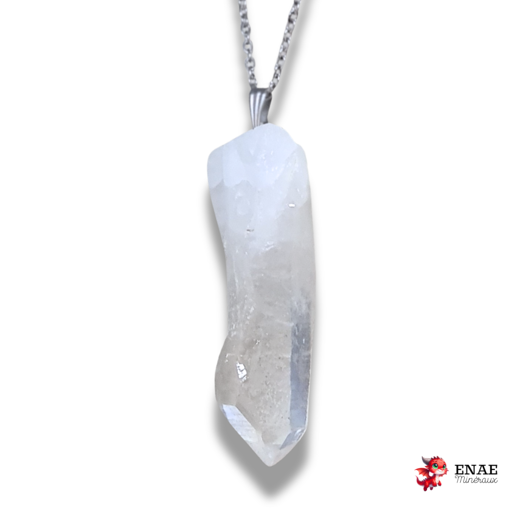 Pendentif en pointe brute de Cristal de Roche (PE2070)