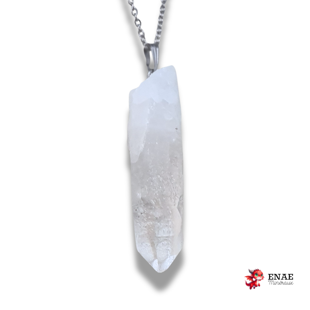 Pendentif en pointe brute de Cristal de Roche (PE2070)