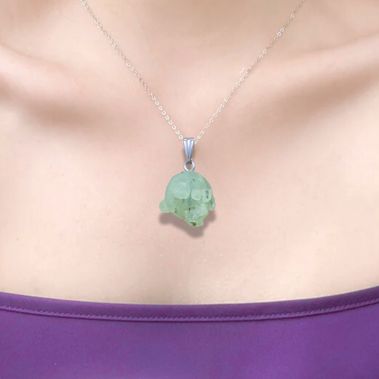 Pendentif en Prehnite brute (PE2097-3) - ENAE Minéraux