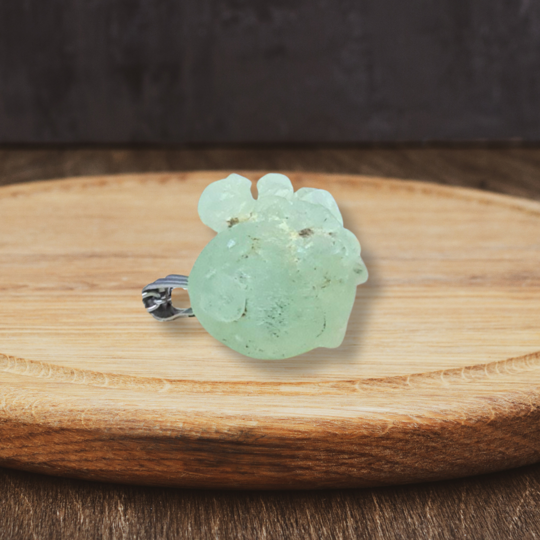 Pendentif en Prehnite brute (PE2097-3) - ENAE Minéraux