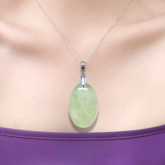 Pendentif en Prehnite (PE2071) - ENAE Minéraux