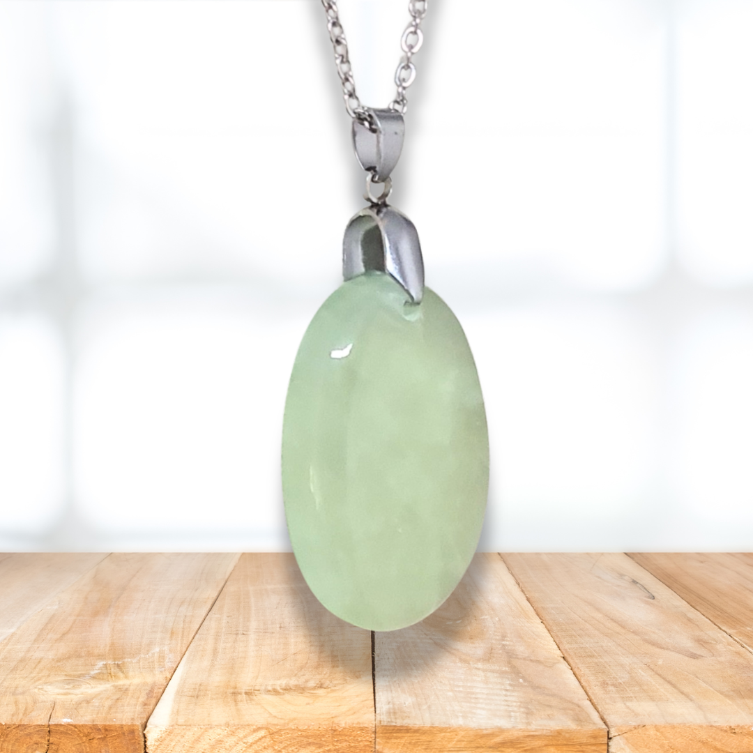 Pendentif en Prehnite (PE2071) - ENAE Minéraux