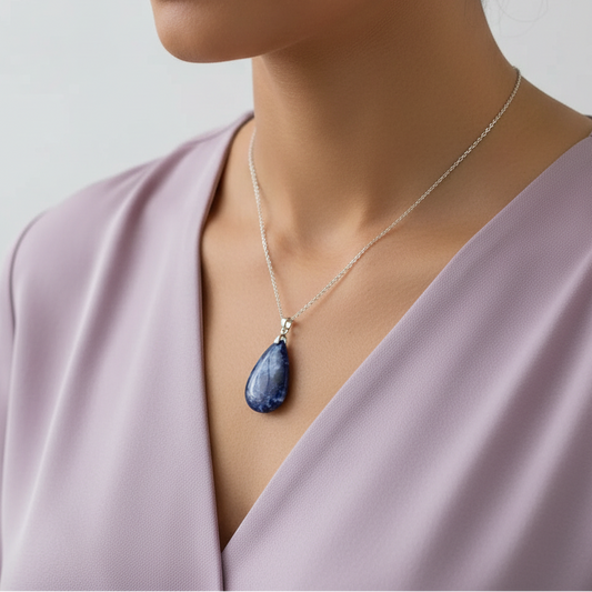 Pendentif en Sodalite (PE2089) - ENAE Minéraux