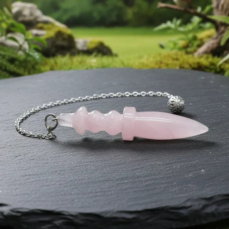 Pendule Thot en Quartz rose (PEND19)